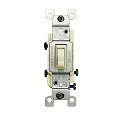 SWITCH TOGGLE 3W 15A WHITE