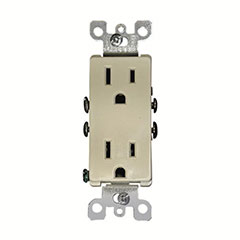 RECEPTACLE DECORA 2P 15A WHT