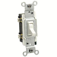 SWITCH TOGGLE 3W 15A IVORY