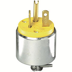 PLUG STR 6-20P 2P 3W YELLOW