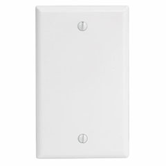 WALL PLATE 1-GANG BLANK WHIT