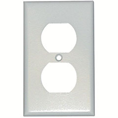 DUPLEX RECEPTACLE PLATE 1-GA