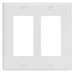 DECORA SWITCH 2-GANG PLATE W