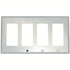 DECORA SWITCH 4-GANG PLATE W