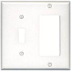 WALL PLATE COMBO GFCI & SWIT