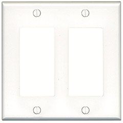 DECORATOR 2-GANG WALL PLATE