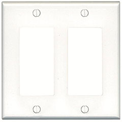 DECORATOR 2-GANG WALL PLATE