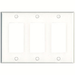 DECORATOR 3-GANG WALL PLATE