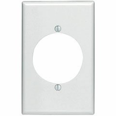 WALL PLATE FLUSH 1-GANG WHIT
