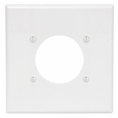 WALL PLATE FLUSH 2-GANG WHIT