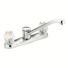 CHATEAU KITCHEN FAUCET 2-HANDLE NO SPRAY LEAD FREE CHROME