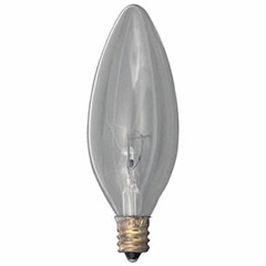 25/BX 40W CLR BA9.5 CANDL