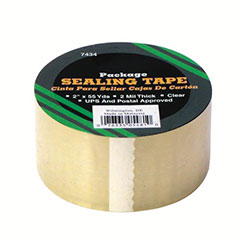 PACKAGE TAPE CLR 2"X55YD 6PK