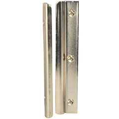 INSWING DOOR LATCH PROTECTOR, 6", BRASS PLATED