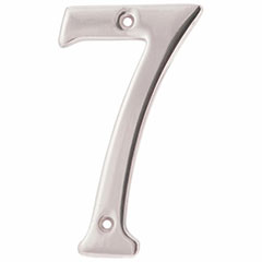 SOLID BRASS 4" NUMBER 7