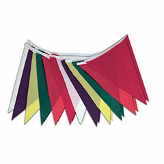 PENNANT FLAGS, MULTICOLORED