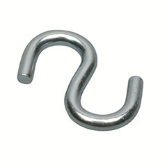 S-HOOK OPEN 2-1/2' ZINC 80LB