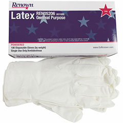 REN GLOVE LATEX LG POWDERED