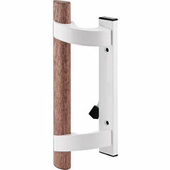 WHITE PATIO DOOR HANDLE SET