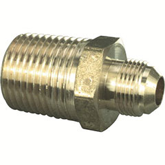 BRASS FLARE MALE ADAPTER FIN