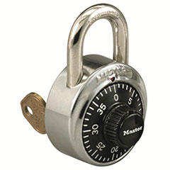 MASTER LOCK COMBINATION PADLOCK, NO. 1525 MKV30