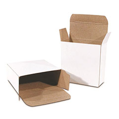 White Reverse Tuck Folding Cartons