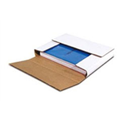 Corrugated Bookfolds, White Multi-Depth