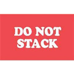 #DL1960  3 x 5"  Do Not Stack Label