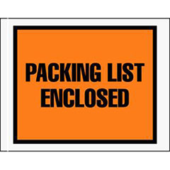 Packing List Enclosed Envelopes