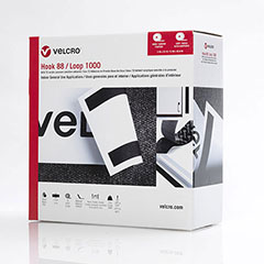 2"x25 yds VELCRO® Brand Black Hook & Loop (1 Box)