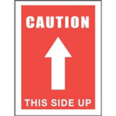 #DL1491 3 x 5"  Caution This Side Up (Arrow) Label