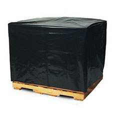 Black Pallet Covers & Bin Liners with UVI Additive, 3 MIL