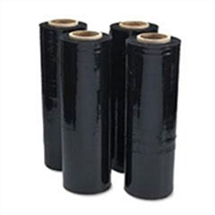 18" x 1,500' 80 GA. Opaque (Black) Hand Stretch Film (4/Case)