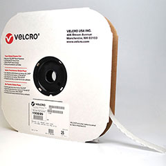 1/2"x75' VELCRO® Brand White Hook (1 roll)