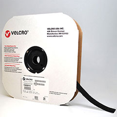 1"x75 VELCRO® Brand Black Loop (1 roll)