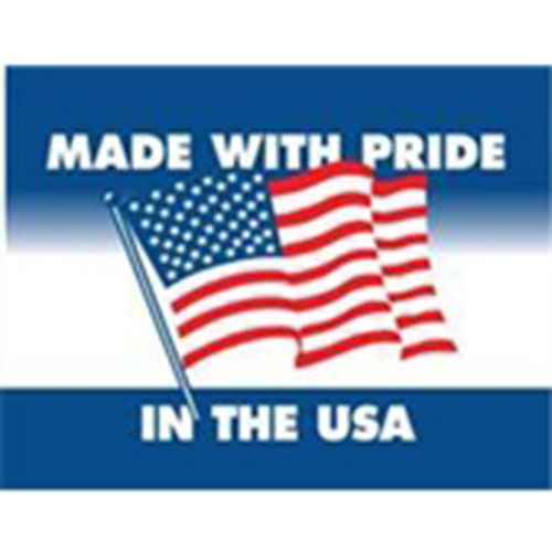 #DL1620  4 x 4"  Made In USA Label