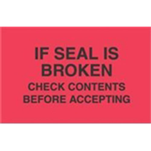 #DL3091  3 x 10"  Do Not Break Down Skid (Red/Black) Label