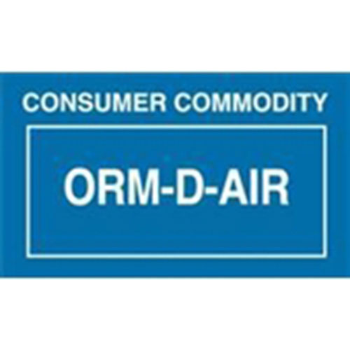 #DL7011  2 1/4  x 1 3/8"  ORM-D Cartridges, Small Arms  Label