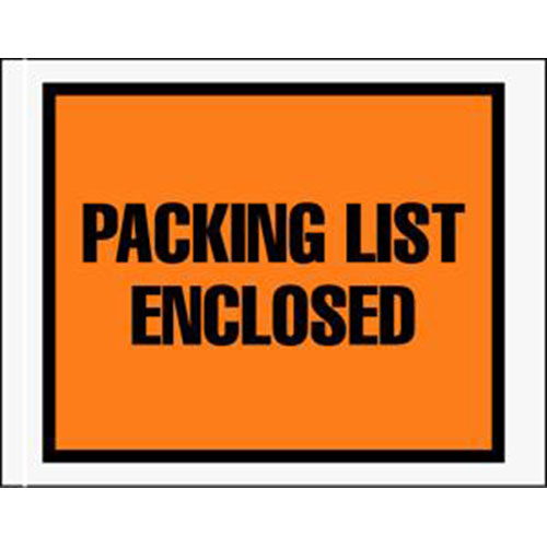 4 1/2 x 6" Full Face Packing List Envelope (1000/Case)