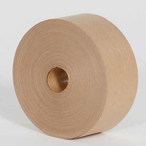 70mm (2.75") x 375' Kraft Economy Grade Reinforced Tape (8/Case)